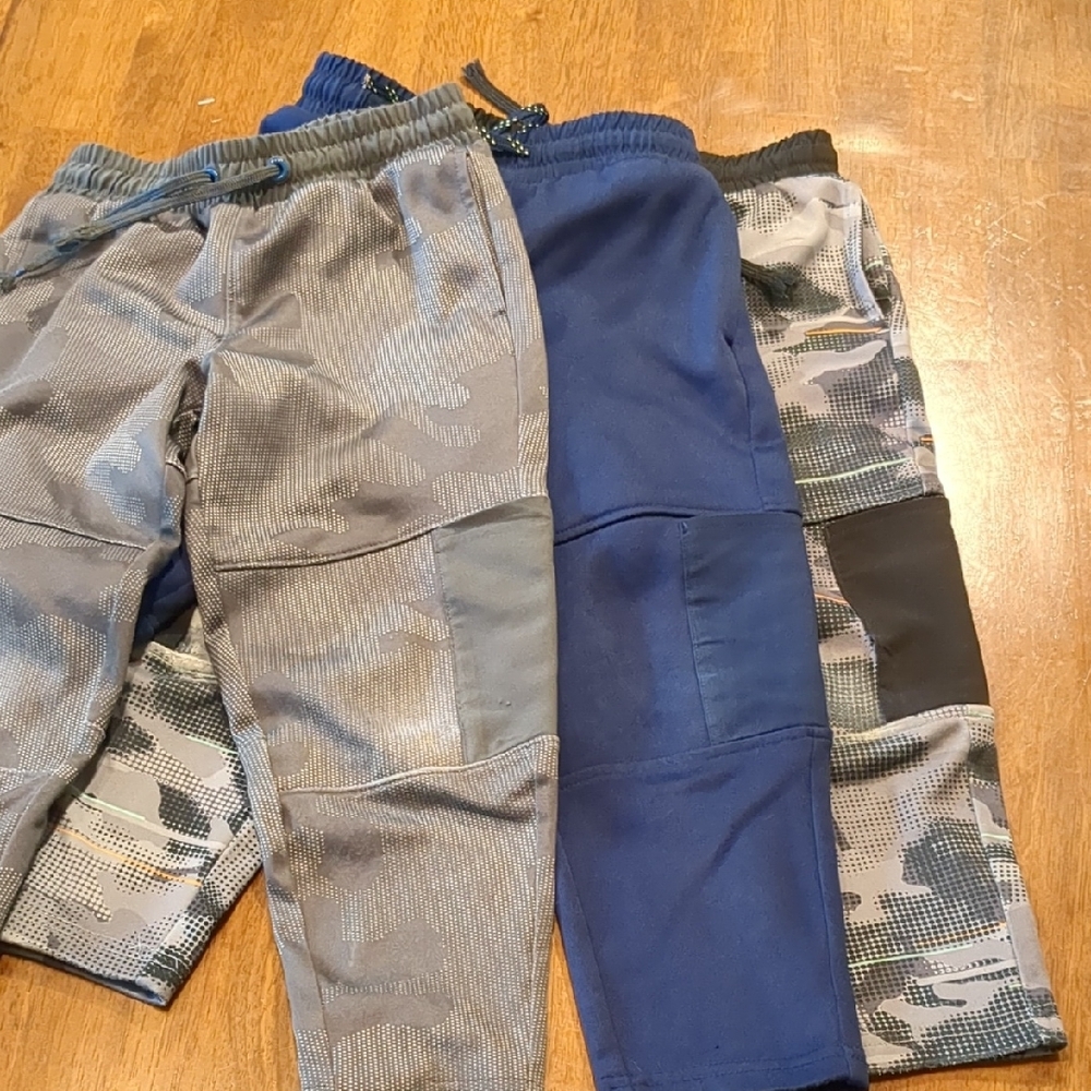 Lands' End Gray and Blue Sweatpants